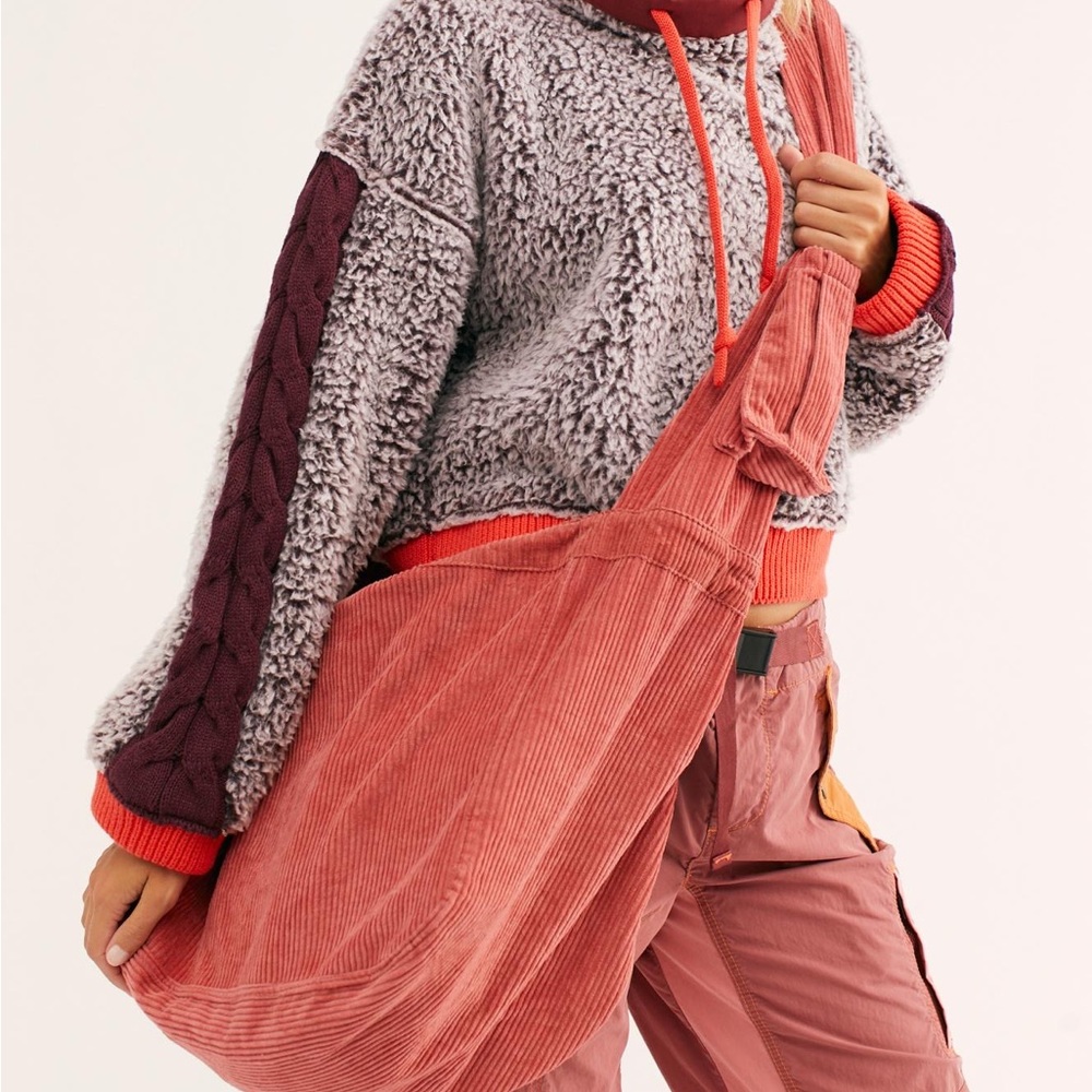 We the free oversized  corduroy bag / Rose
